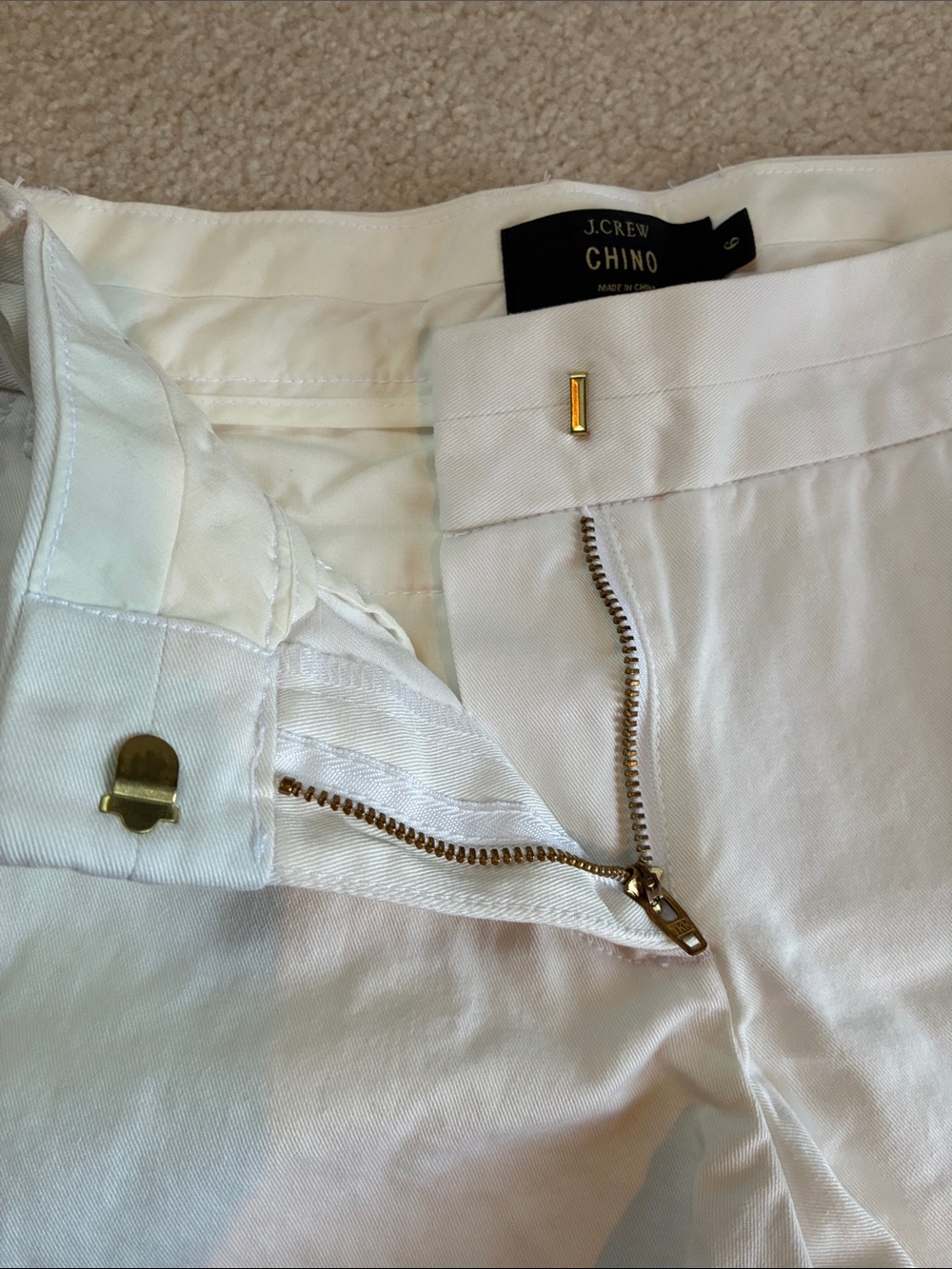 J. Crew White Chino Shorts - 4” Inseam - Picture 3 of 6